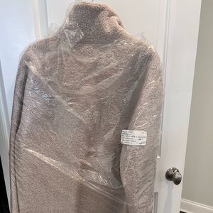 DKNY reversible fuzzy warm and suede coat brand new